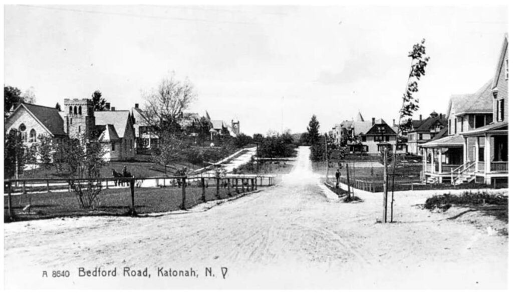 Planting of the Katonah Boulevard - Photo from the Bedford Historical Society